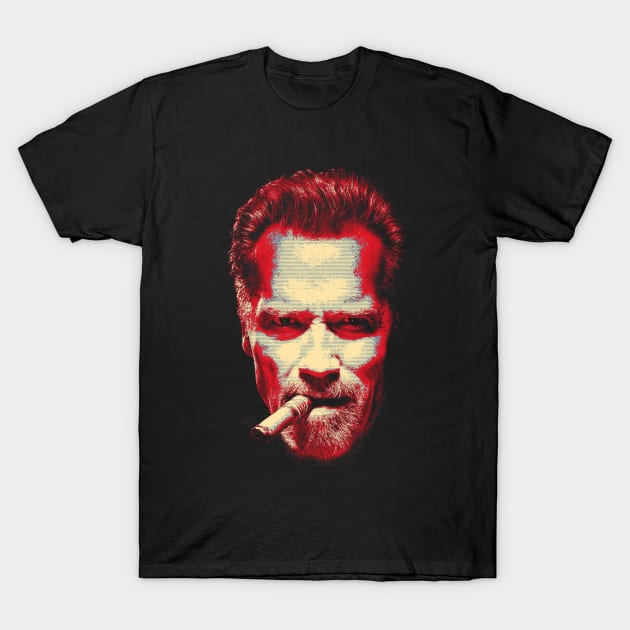 Arnold Schwarzenegger. T-Shirt by TEEVEETEES